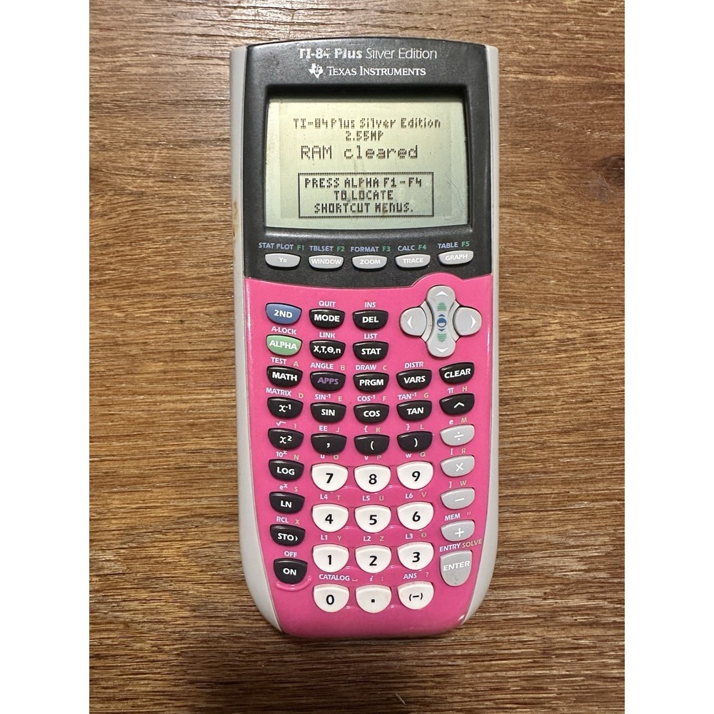 Texas Instruments Ti-84 Plus Silver Edition Graphing Calculator Pink TESTED